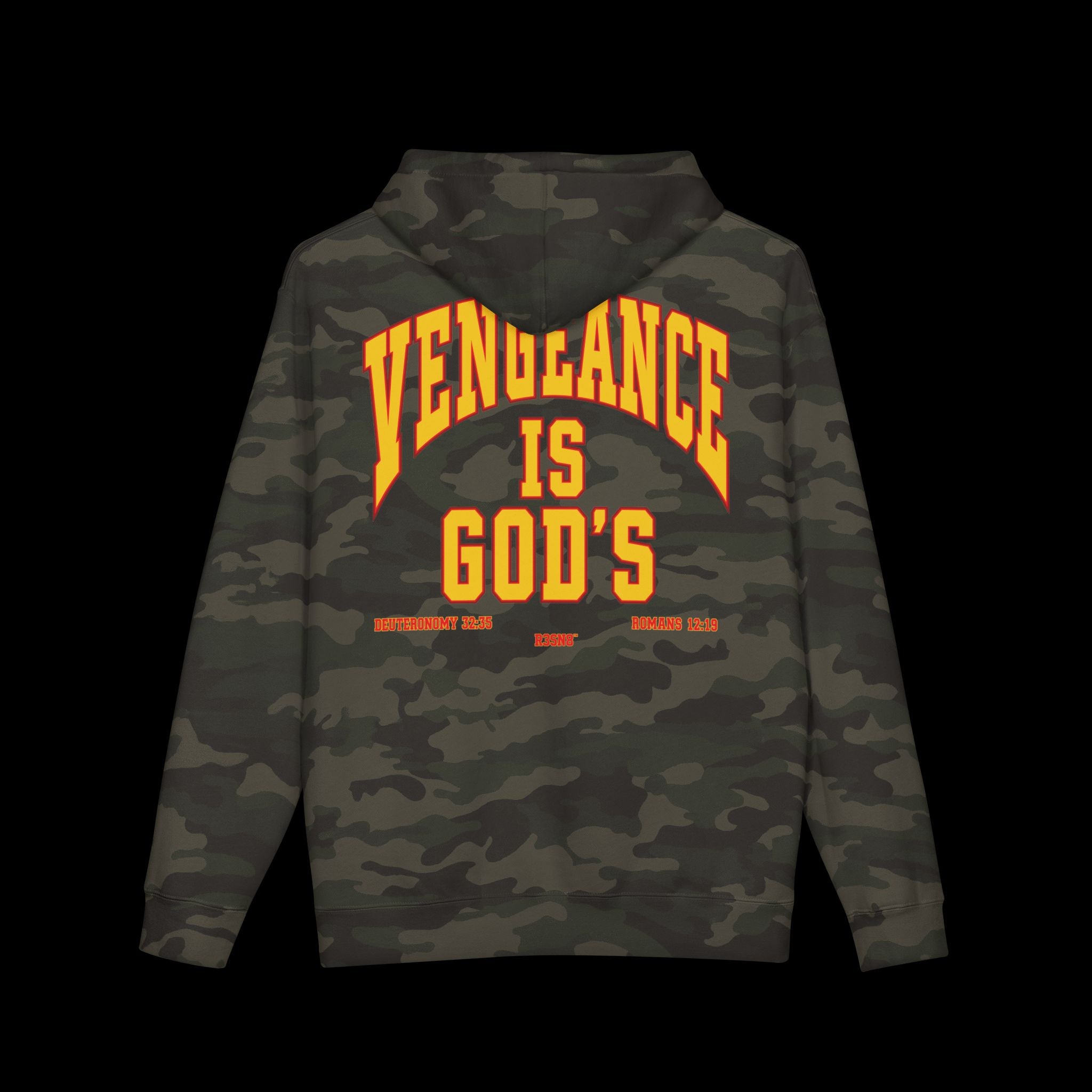 Vengeance Is God's - Camo Hoodie