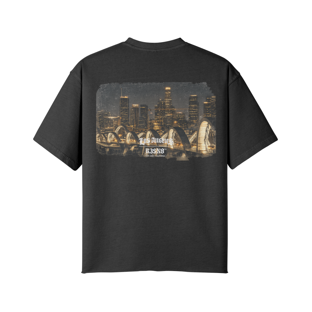 Downtown Los Angeles Skyline Oversize T-Shirt