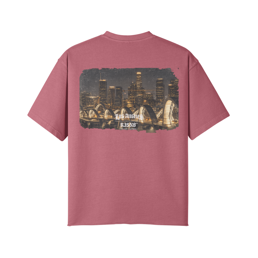 Downtown Los Angeles Skyline Oversize T-Shirt