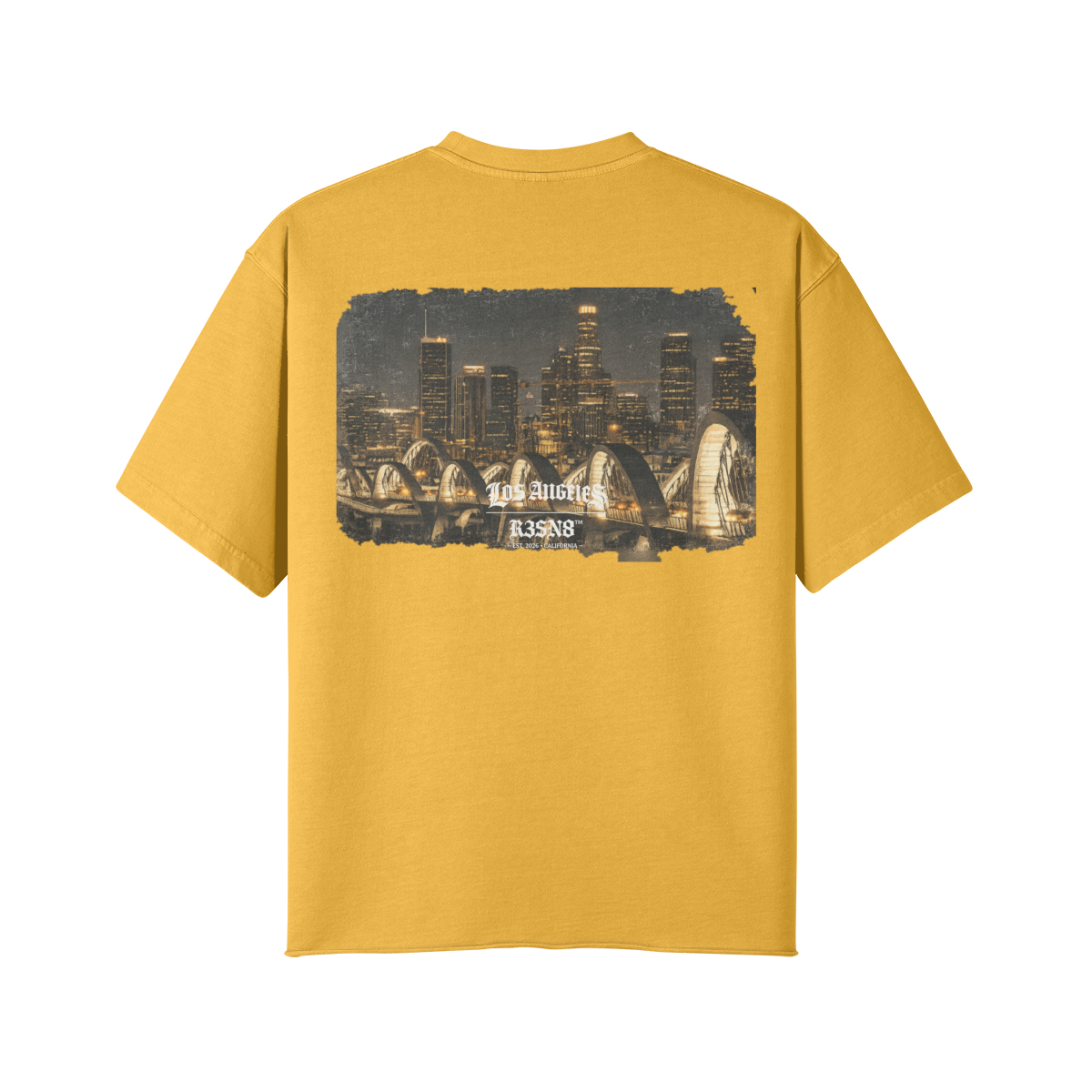 Downtown Los Angeles Skyline Oversize T-Shirt
