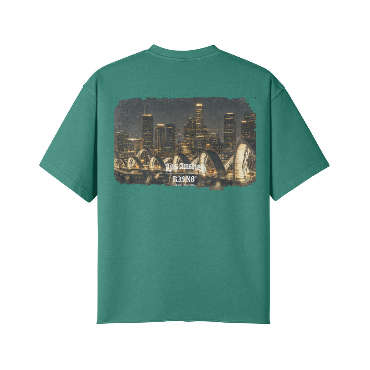 Downtown Los Angeles Skyline Oversize T-Shirt