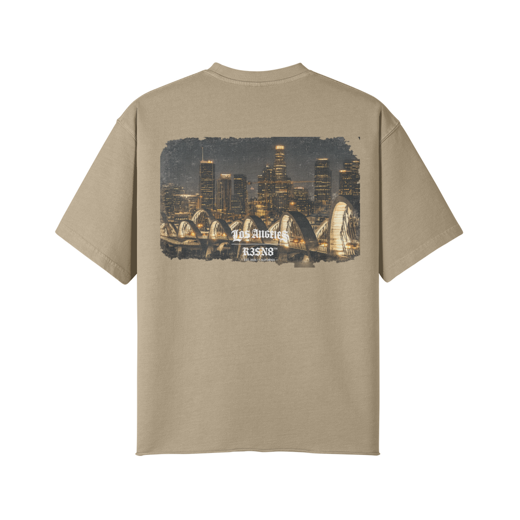 Downtown Los Angeles Skyline Oversize T-Shirt