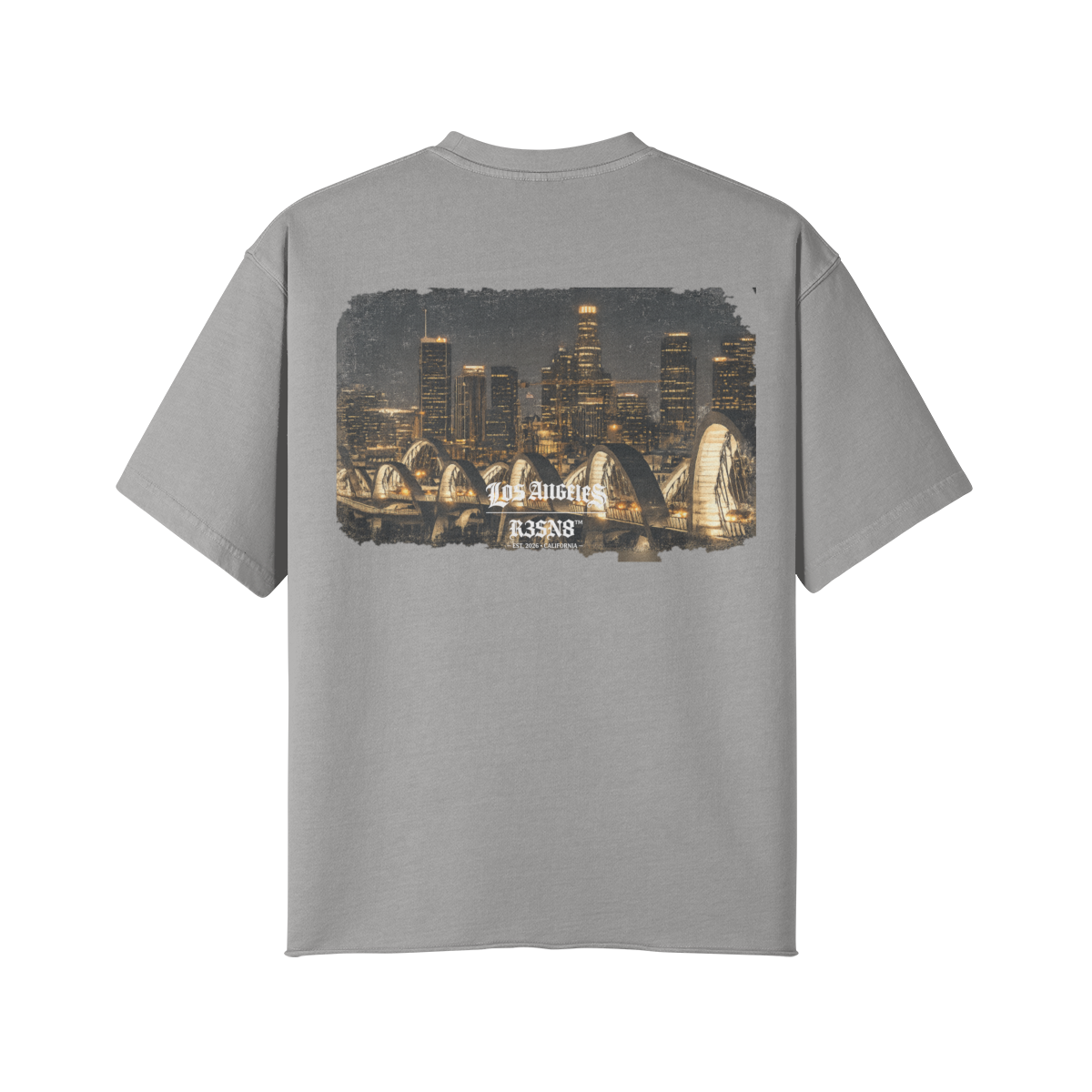 Downtown Los Angeles Skyline Oversize T-Shirt