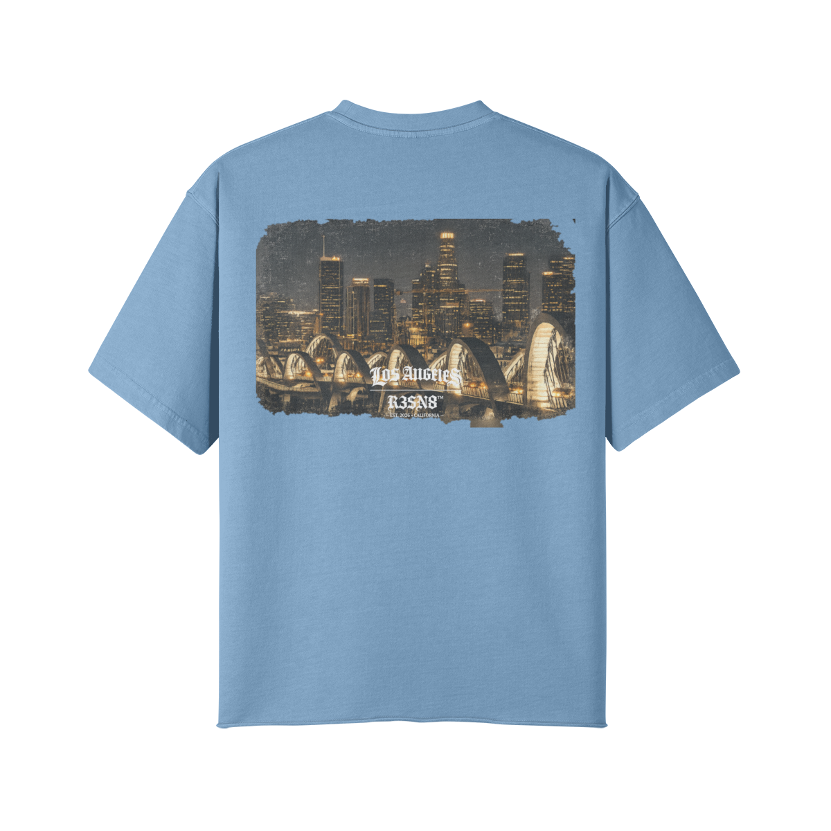 Downtown Los Angeles Skyline Oversize T-Shirt